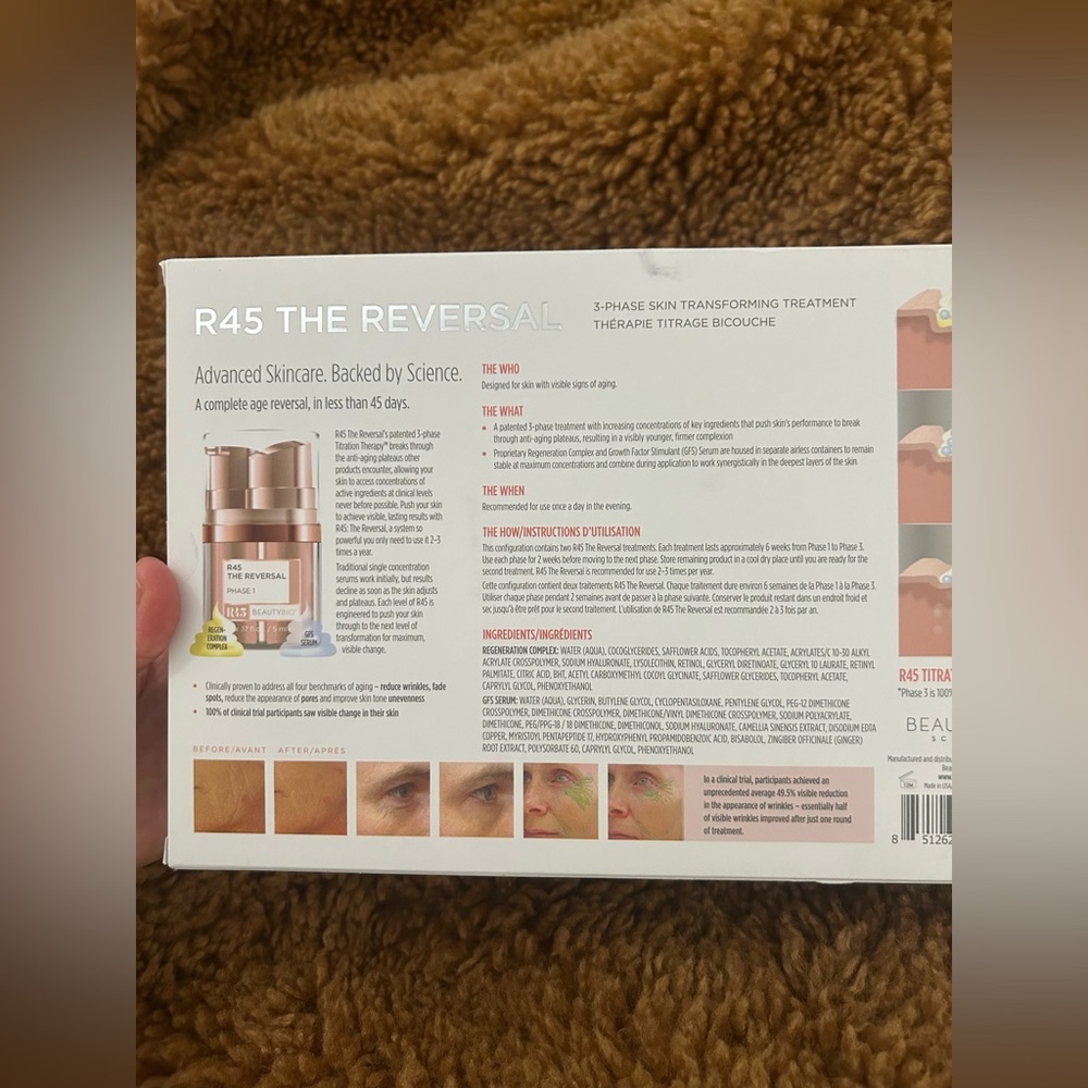 BeautyBio R45 The Reversal Skincare Set - White, Pink, Cream - Picture 4 of 10